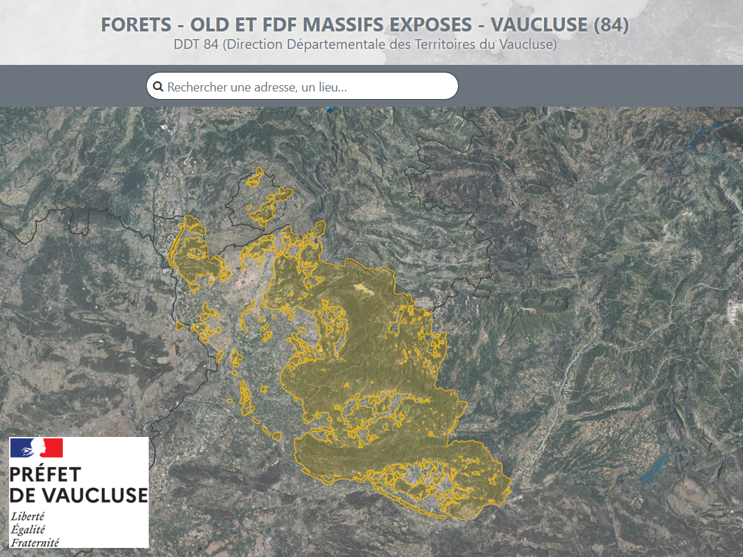FORETS - OLD ET FDF MASSIFS EXPOSES - VAUCLUSE